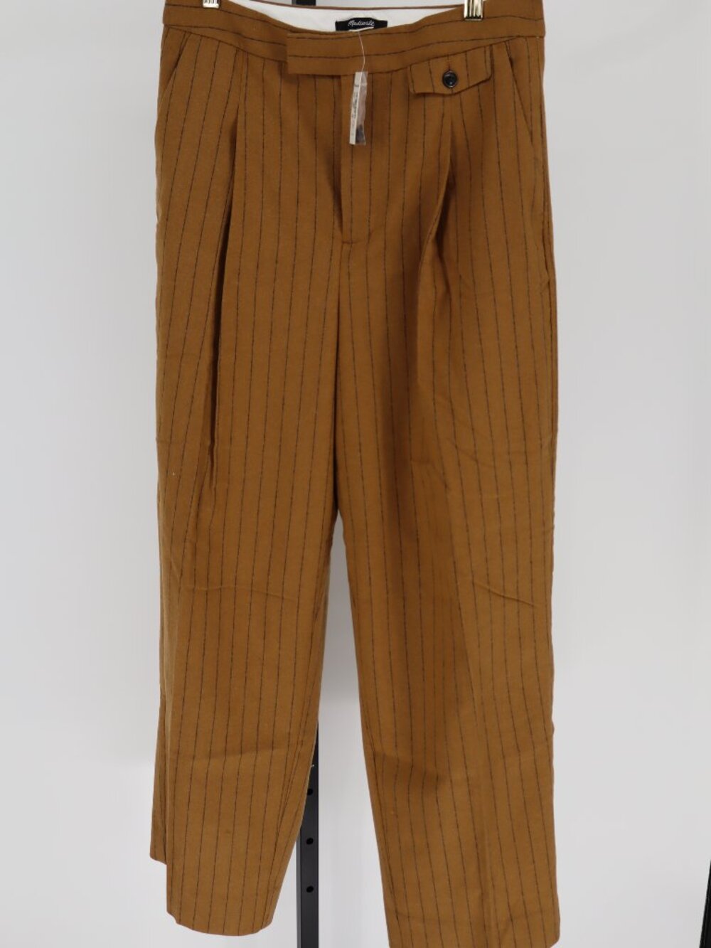 Madewell The Rosedale High-Rise Straight wool blend Pant size 6